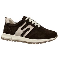 Półbuty Sneakersy Damskie Goodin GD-XW-1054 Skóra Czekoladowy Zamsz