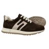 Półbuty Sneakersy Damskie Goodin GD-XW-1054 Skóra Czekoladowy Zamsz
