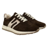 Półbuty Sneakersy Damskie Goodin GD-XW-1054 Skóra Czekoladowy Zamsz