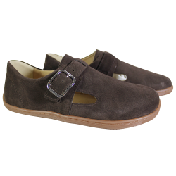 Półbuty Barefoot Kampa N1261 Czekoladowy Brąz Skóra
