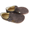 Półbuty Barefoot Kampa N1261 Czekoladowy Brąz Skóra