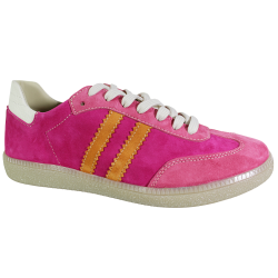 Sneakersy Damskie Kampa N1068 Różowe Skóra Zamsz