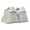 Półbuty Sneakersy Damskie Karino 5931 Skóra Białe Lico Platforma