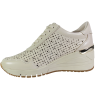 Sneakersy Damskie Marco Tozzi 2-23501-44 Skóra Naturalna Beżowe Ażurow