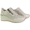 Sneakersy Damskie Marco Tozzi 2-23501-44 Skóra Naturalna Beżowe Ażurow