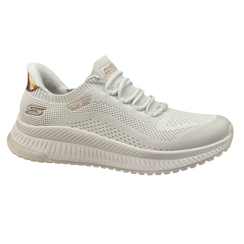 Sneakersy Damskie Skechers 117743 Beż Slip-Ins Lekkie Wygodne