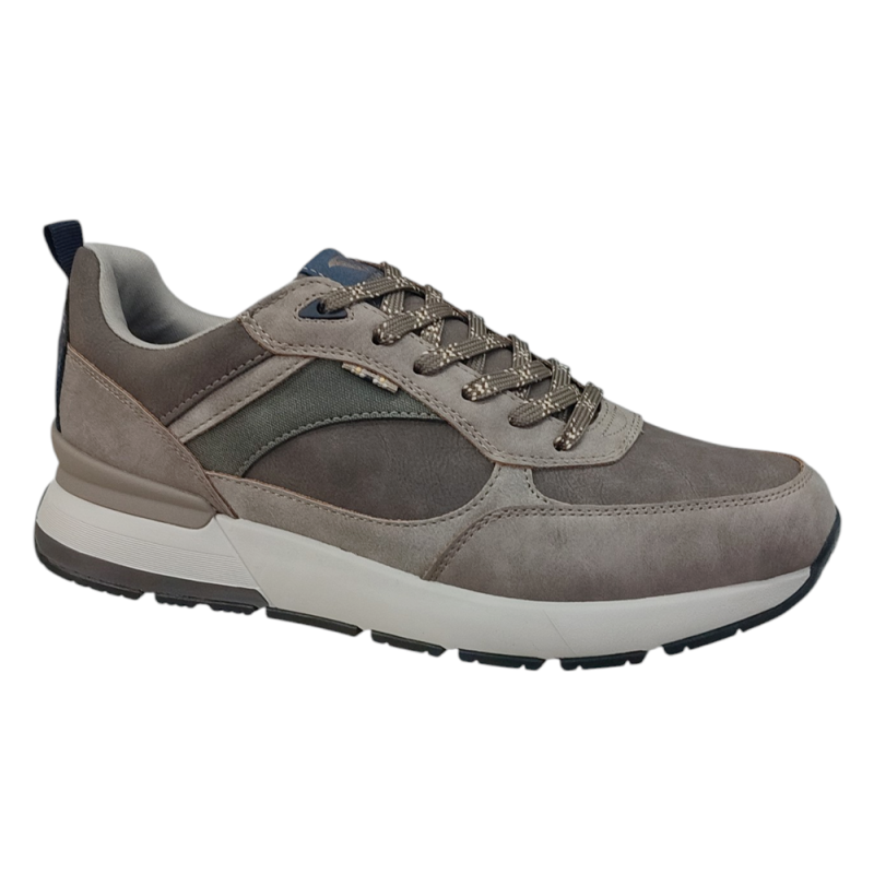 Gelteo T-2595-2 Sneakersy Męskie Beżowo-Szare