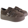Sneakersy damskie Goodin GD-XW-1044 skóra zamsz brąz