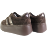Sneakersy damskie Goodin GD-XW-1044 skóra zamsz brąz