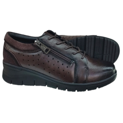 Buty Damskie Skórzane Vinceza 39977 Brązowe