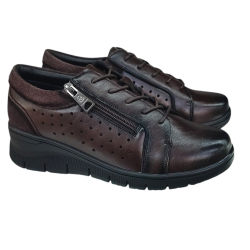 Buty Damskie Skórzane Vinceza 39977 Brązowe