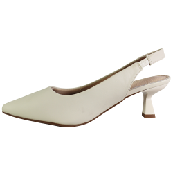 Czółenka Damskie Sandały Potocki 26-41315 Beżowe Bez Pięty Eleganckie