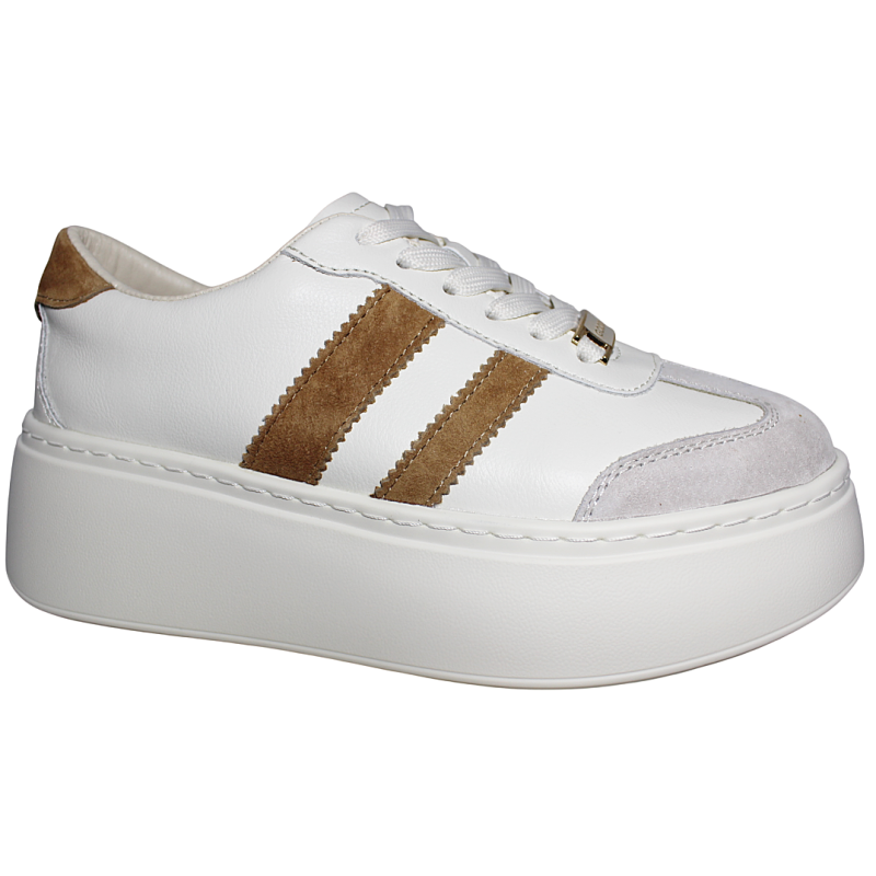 Sneakersy Damskie Goodin GD-XW-1044 Skóra Naturalna Białe Lico