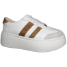 Sneakersy Damskie Goodin GD-XW-1044 Skóra Naturalna Białe Lico