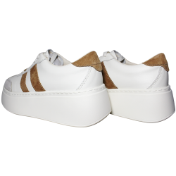 Sneakersy Damskie Goodin GD-XW-1044 Skóra Naturalna Białe Lico