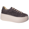 Sneakersy Damskie Goodin GD-LX1196 Skóra Naturalna Brąz Zamsz