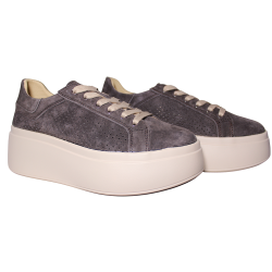 Sneakersy Damskie Goodin GD-LX1196 Skóra Naturalna Brąz Zamsz