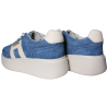 Sneakersy damskie skóra naturalna Goodin GD-FT-128 niebieskie zamszowe