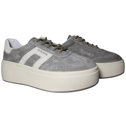 Sneakersy damskie skóra naturalna Goodin GD-XF-218 khaki zamszowe wygo