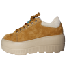 Sneakersy damskie skóra naturalna Goodin GD-XW-1046 camel zamszowe wyg