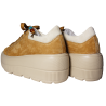 Sneakersy damskie skóra naturalna Goodin GD-XW-1046 camel zamszowe wyg