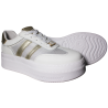 Sneakersy damskie skóra naturalna Goodin GD-XW-1032 biało złote siatec