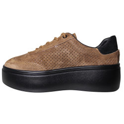 Sneakersy damskie skóra naturalna Goodin GD-XF-218 brąz zamszowe czeko