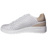 Sneakersy Damskie Skórzane Białe Ażurowe Cambell 26-19403 Lekkie Wygod