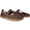Półbuty damskie Lemar 10207 barefoot skóra zamsz brąz