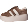 Sneakersy damskie Goodin GD-XW-1044 skóra zamsz brąz