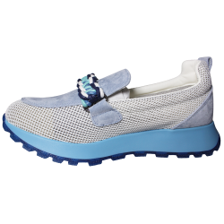 Sneakersy damskie Goodin GD-PG2681 skóra siatka niebieskie
