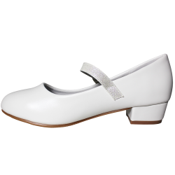 Buty komunijne dziewczęce Vinceza 13291 białe baleriny wizytowe elegan