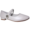 Buty komunijne dziewczęce Vinceza 13282 białe baleriny wizytowe elegan