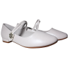 Buty komunijne dziewczęce Vinceza 13282 białe baleriny wizytowe elegan