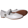 Buty komunijne dziewczęce Vinceza 13282 białe baleriny wizytowe elegan