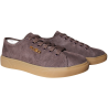 Sneakersy damskie Filippo DP7666 skóra naturalna zamsz brąz czekoladow