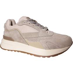 Sneakersy damskie Filippo DP7728 skóra naturalna zamsz beżowe wygodne