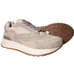 Sneakersy damskie Filippo DP7728 skóra naturalna zamsz beżowe wygodne