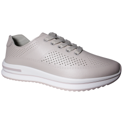 Sneakersy damskie Filippo DP7608 skóra naturalna beżowe ażurowe lekkie
