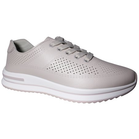 Sneakersy damskie Filippo DP7608 skóra naturalna beżowe ażurowe lekkie
