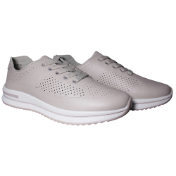 Sneakersy damskie Filippo DP7608 skóra naturalna beżowe ażurowe lekkie