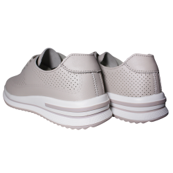 Sneakersy damskie Filippo DP7608 skóra naturalna beżowe ażurowe lekkie