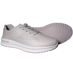 Sneakersy damskie Filippo DP7608 skóra naturalna beżowe ażurowe lekkie