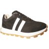 Sneakersy damskie Siwiecki KT13 skóra naturalna zamsz brąz czekoladowe