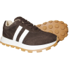Sneakersy damskie Siwiecki KT13 skóra naturalna zamsz brąz czekoladowe