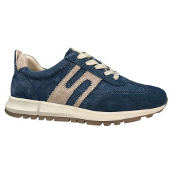 Sneakersy damskie skórzane Goodin GD-XW-1054 niebieskie zamsz – wygodn