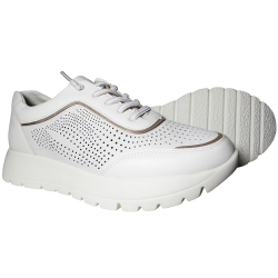 Sneakersy damskie białe ażurowe Modern World JML227-3 lekkie wygodne