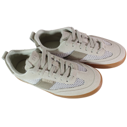 Beżowe sneakersy Big Star TT274759 – zamsz siatka lekkie przewiewne HI