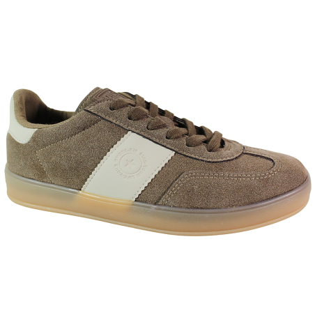 Sneakersy damskie Big Star TT274116 brązowe zamszowe wygodne sportowe
