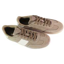 Sneakersy damskie Big Star TT274116 brązowe zamszowe wygodne sportowe